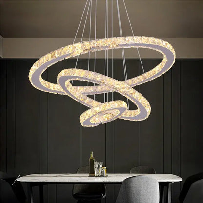 VETRULUS Crystal LED Chandelier with Selectable Size &amp; Controls