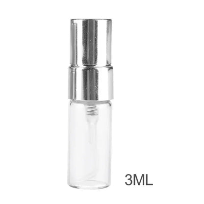100pcs/lot 3ml Travel Portable Glass Perfume Bottle Mini Empty Transparent Glass Refillable Perfume Atomizer Bottle Container