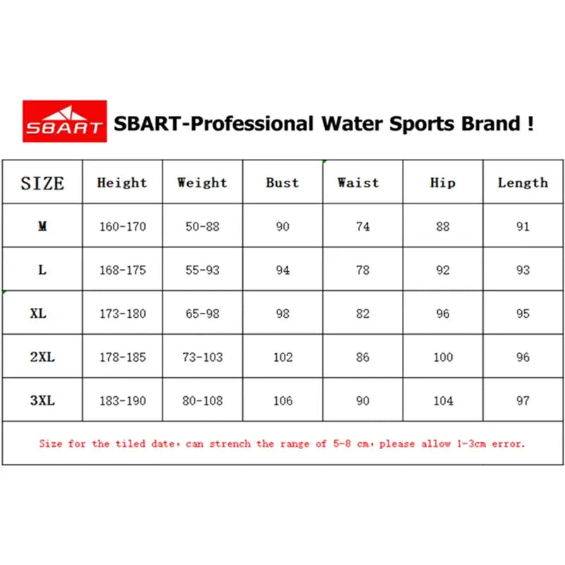 SBART 2mm Neoprene Wetsuit Swimwear Men Short Sleeve Patchwork.