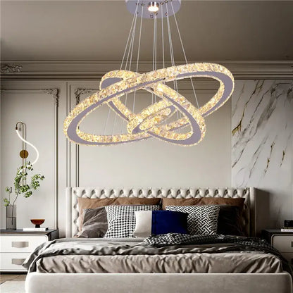 VETRULUS Crystal LED Chandelier with Selectable Size &amp; Controls