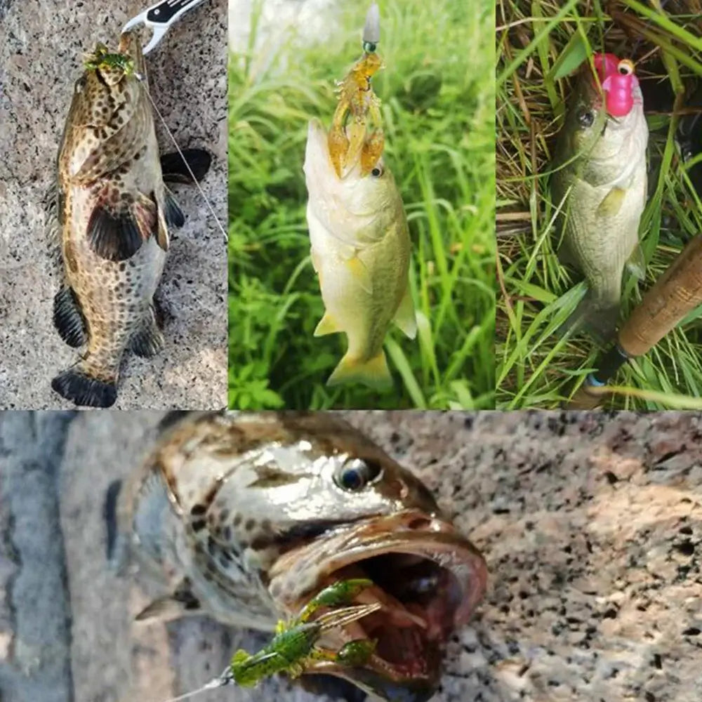 floating silicone shrimp lures