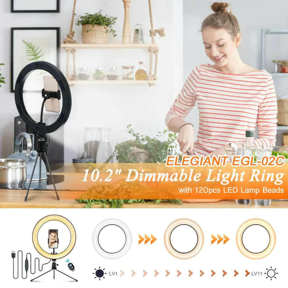 10&quot; Table Top Selfie LED Lamp