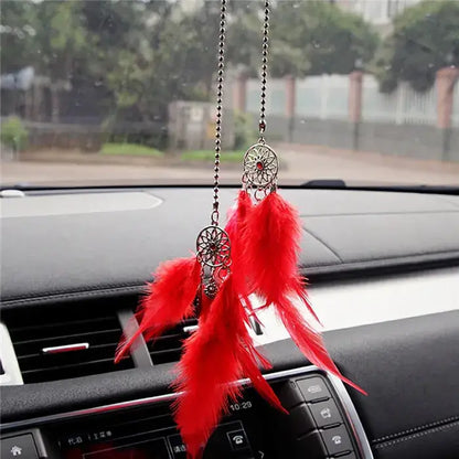 Mini Dream Catcher Car Pendant Wind Chimes Feather Decoration Home Decor &amp; Wall Hanging Adornment Handmade Dreamcatcher Gifts