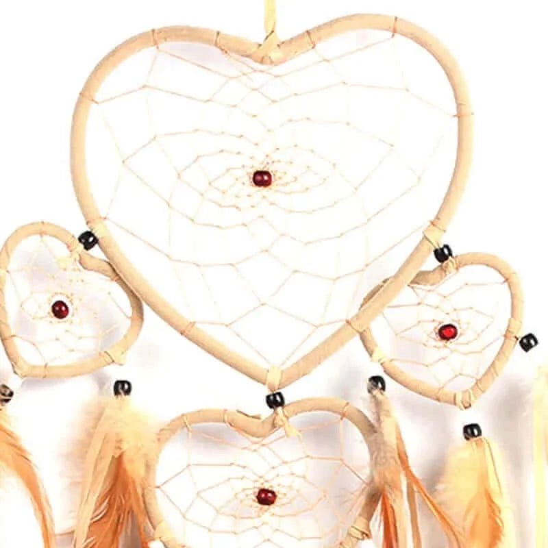 Romantic Heart Dream Catcher Handmade Traditional Dream Catcher Home.