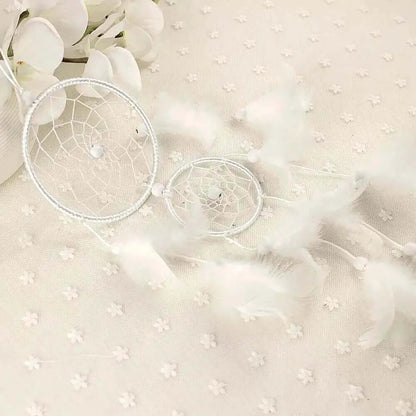 Wind Chimes Handmade Dream Catcher Net With Feathers Wall Hanging Dreamcatcher Craft Gift Christmas Decoration For Home