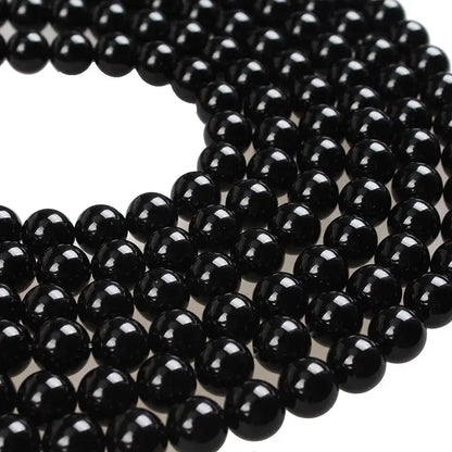 black agate onyx beads