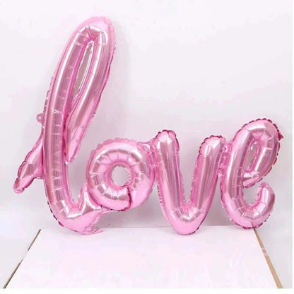 Red Love Letter Foil Balloon Pink Silver Gold Ballon Anniversary Wedding Valentines Birthday Party Decoration Photo Props Decor.