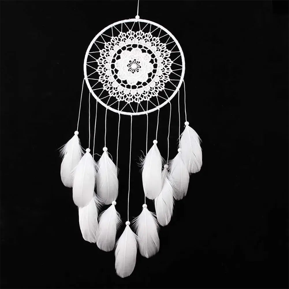 black white dream catcher wall decor