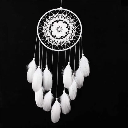 black white dream catcher wall decor