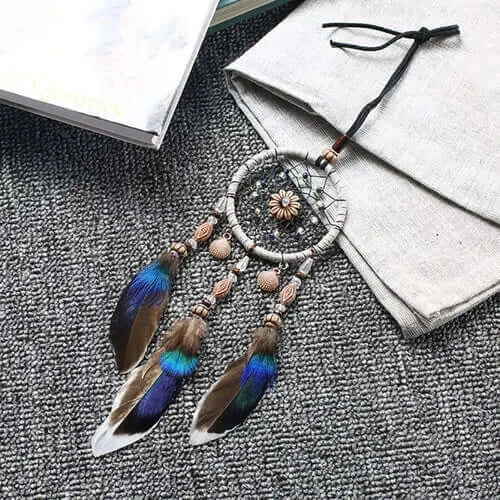 Dream Catcher Car Hanging Ornaments Feather Car Mirror Pendant Car.