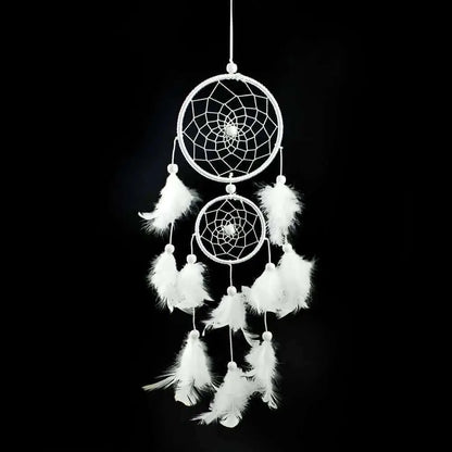 Wind Chimes Handmade Dream Catcher Net With Feathers Wall Hanging Dreamcatcher Craft Gift Christmas Decoration For Home