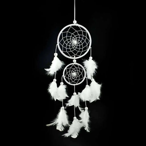 Wind Chimes Handmade Dream Catcher Net With Feathers Wall Hanging.