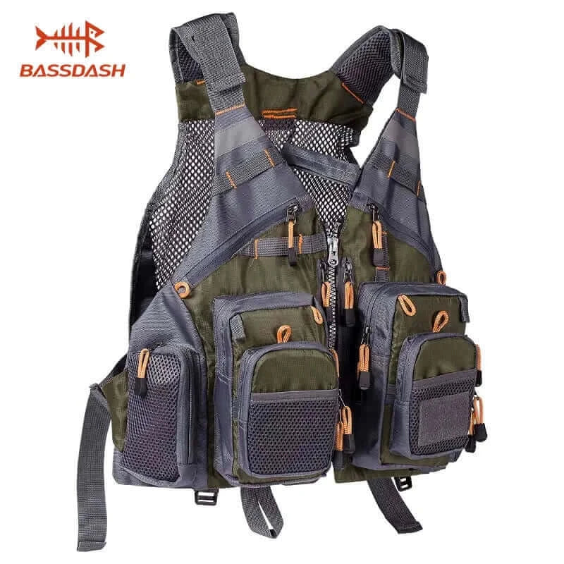 Bassdash Breathable Fishing Vest Outdoor Sports Fly Swimming