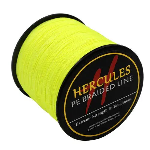 Hercules-braided fishing line, Multifilament line, 4 strands, 6/100lb, 1000m, PE, 13color, carp