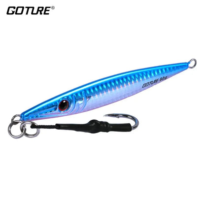 Goture 1PC Saltwater Metal Fishing Lure Jig Spoon 80g 100g 150g 200g