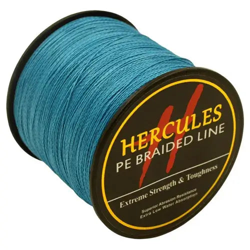Hercules-braided fishing line, Multifilament line, 4 strands, 6/100lb, 1000m, PE, 13color, carp