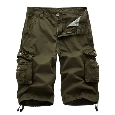 Brand Cargo Shorts Men 2025 Summer Army Military Tactical Homme Shorts Casual Solid Multi-Pocket Male Cargo Shorts Plus Size