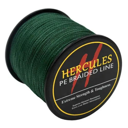 Hercules-braided fishing line, Multifilament line, 4 strands, 6/100lb, 1000m, PE, 13color, carp