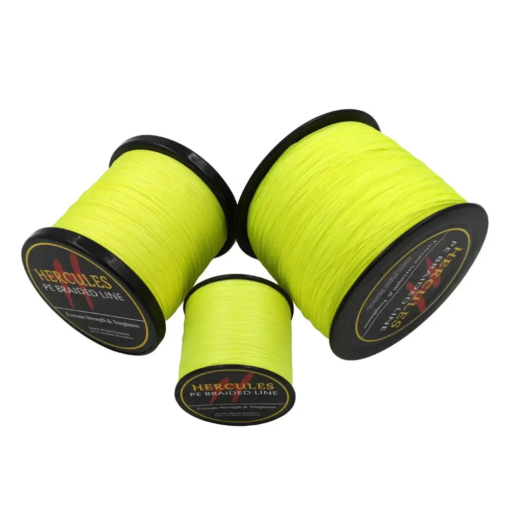 Hercules-braided fishing line, Multifilament line, 4 strands, 6/100lb, 1000m, PE, 13color, carp