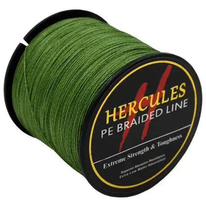 Hercules-braided fishing line, Multifilament line, 4 strands, 6/100lb, 1000m, PE, 13color, carp