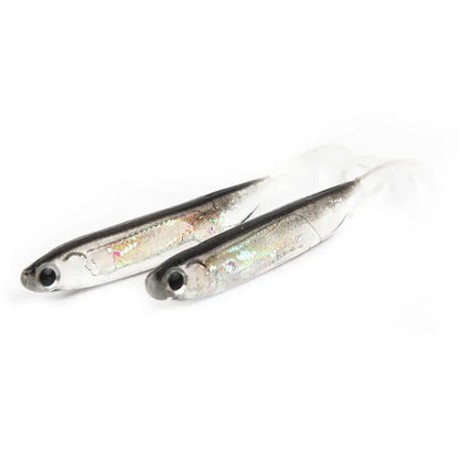 5-Pack Soft Fishing Lures with Tail Style Options