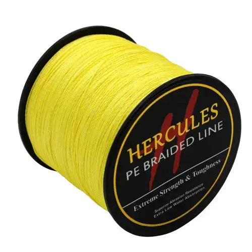 Hercules-braided fishing line, Multifilament line, 4 strands, 6/100lb, 1000m, PE, 13color, carp