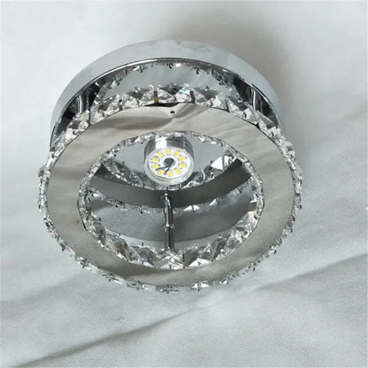 Modern Crystal LED Flush-Mount Ceiling Light