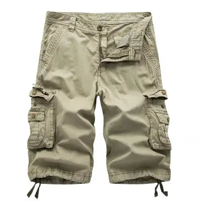 Brand Cargo Shorts Men 2025 Summer Army Military Tactical Homme Shorts Casual Solid Multi-Pocket Male Cargo Shorts Plus Size