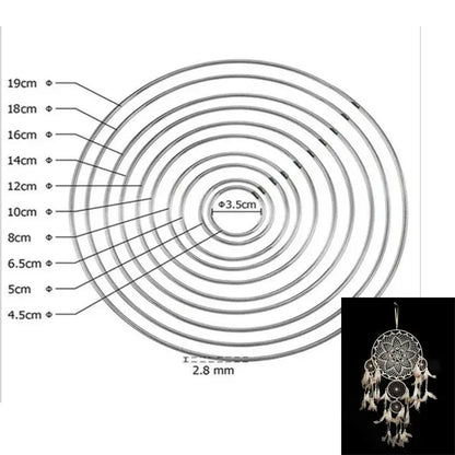 dream catcher circle rings