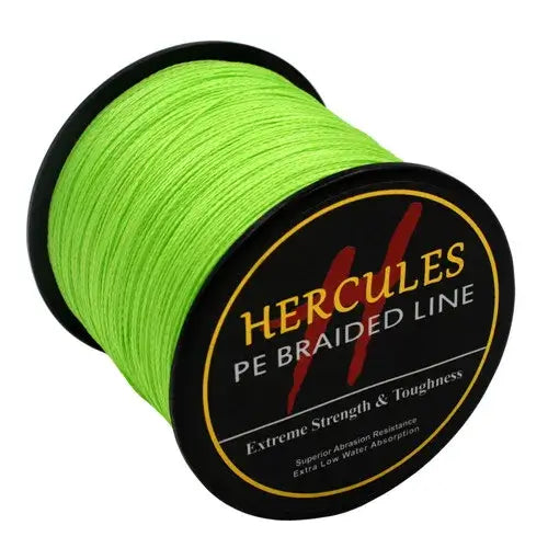 Hercules-braided fishing line, Multifilament line, 4 strands, 6/100lb, 1000m, PE, 13color, carp