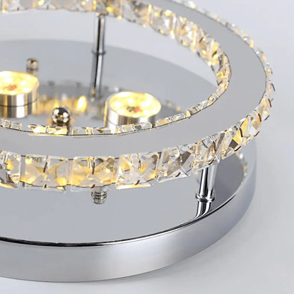 Modern Crystal LED Flush-Mount Ceiling Light