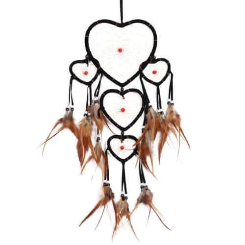 Romantic Heart Dream Catcher Handmade Traditional Dream Catcher Home.