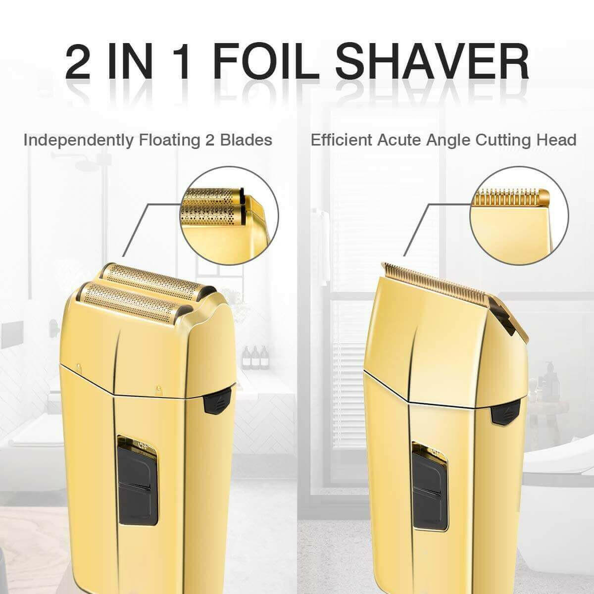 Electric Foil Shavers Men's Beard Shaver Foil Electric Razor.