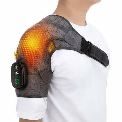 Heating Massage Shoulder Brace Support Arthritis Injury.