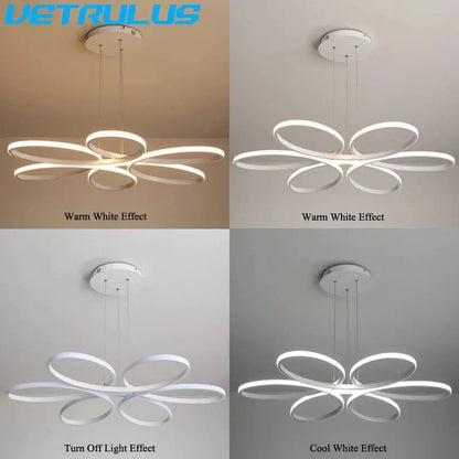 VETRULUS Flower LED Ceiling Light, 58 cm, Style A or B
