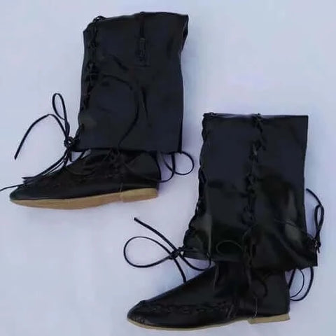 High Quality New PU Boots For Women Sexy Lace-up Over The Knee Boots.