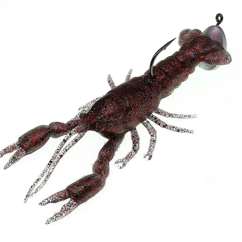 SWOLFY 3PCS/LOT Fishing Bait 12cm Marine Soft Crayfish Lobster.