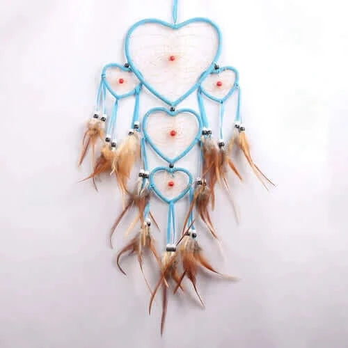 Romantic Heart Dream Catcher Handmade Traditional Dream Catcher Home.