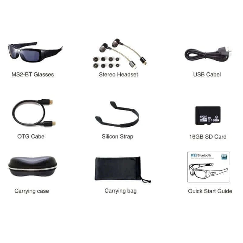 FOOANG Camera glasses camcorders portable DV Video recorder microphone.