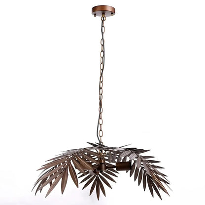 Boho Metal Palm Leaf Chandelier &amp; Ceiling Light