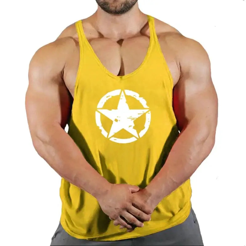 New Arrivals Bodybuilding stringer tank top man Cotton Gym sleeveless shirt men Fitness Vest Singlet sportswear workout tanktop