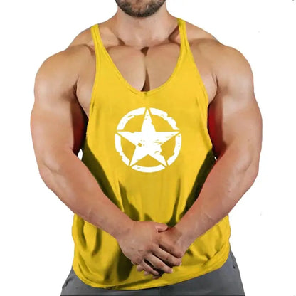 New Arrivals Bodybuilding stringer tank top man Cotton Gym sleeveless shirt men Fitness Vest Singlet sportswear workout tanktop
