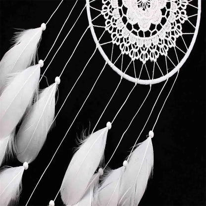 black white dream catcher wall decor