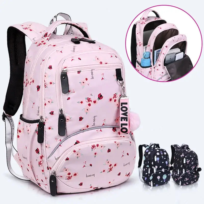 Large Cute School Backpack for Kids - Waterproof &amp; Stylish