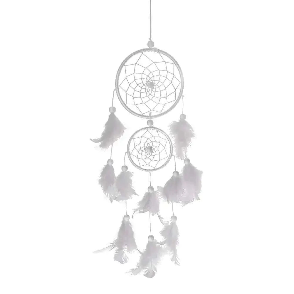 Wind Chimes Handmade Dream Catcher Net With Feathers Wall Hanging.