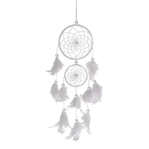 Wind Chimes Handmade Dream Catcher Net With Feathers Wall Hanging.