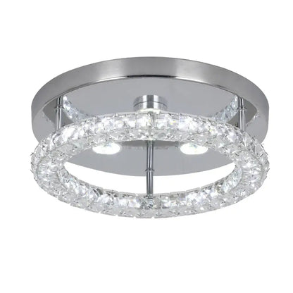 Modern Crystal LED Flush-Mount Ceiling Light