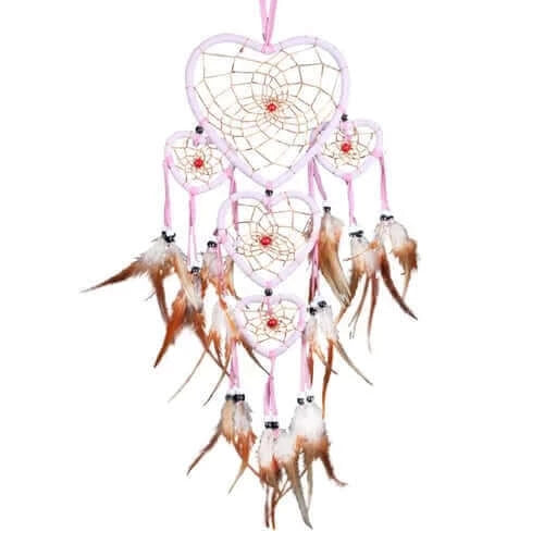 Romantic Heart Dream Catcher Handmade Traditional Dream Catcher Home.