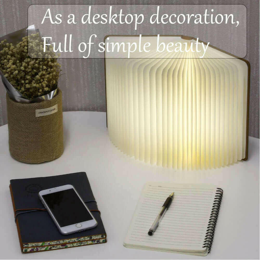 Portable LED Book Decor Night Light.