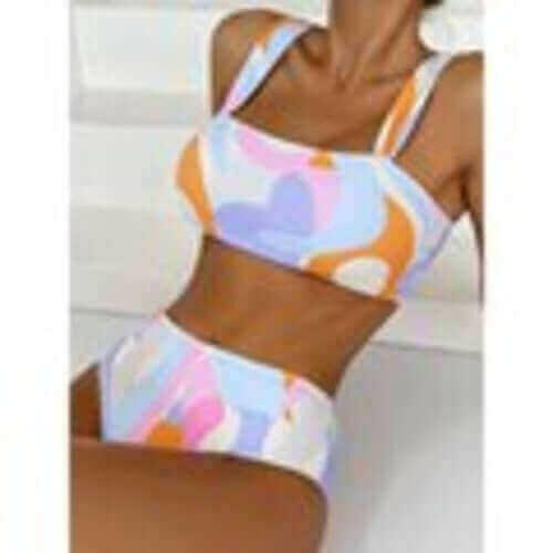High Waist Women Swimsuit